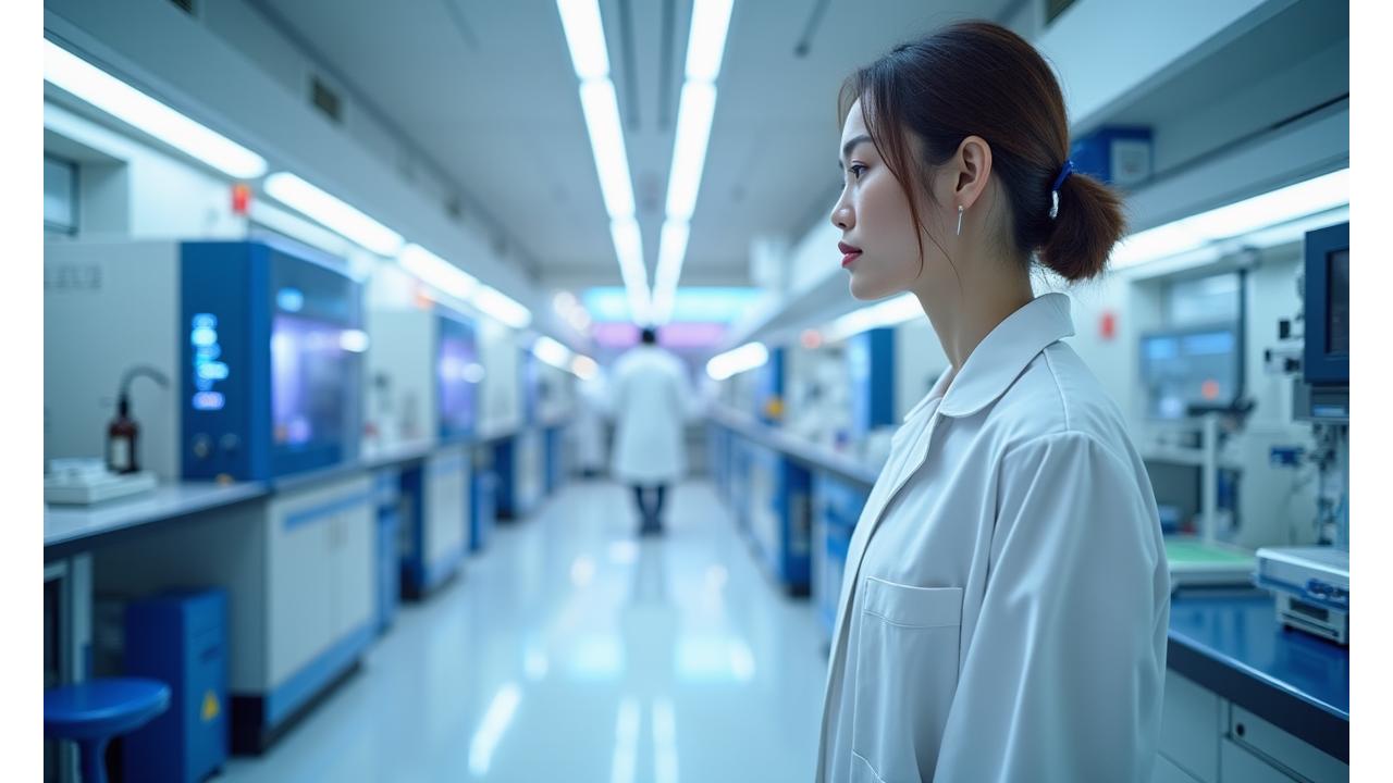 최첨단 장비를 갖춘Yeppeun Bijeon의 서울 강남 연구개발 시설 내부